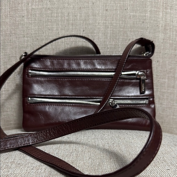 HOBO Crossbody Bag in Rich Brown Leather - Picture 1 of 10